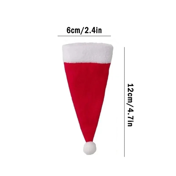 Lavender shop Santa Hat Cuterly Holders
Santa hat party supplies
Creative Christmas table decor
Holiday dining cutlery holders