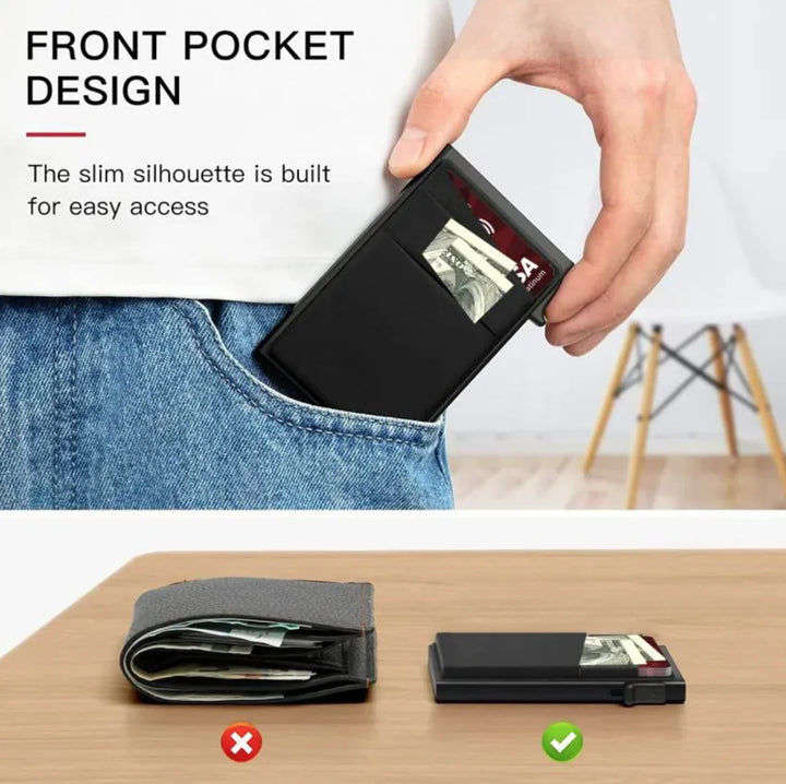Lavender shop Simple Ultra-thin Protective Wallet Card Sleeve Black
Ultra-slim credit card sleeve
Protective sleeve for wallet cards
Flexible card sleeve
