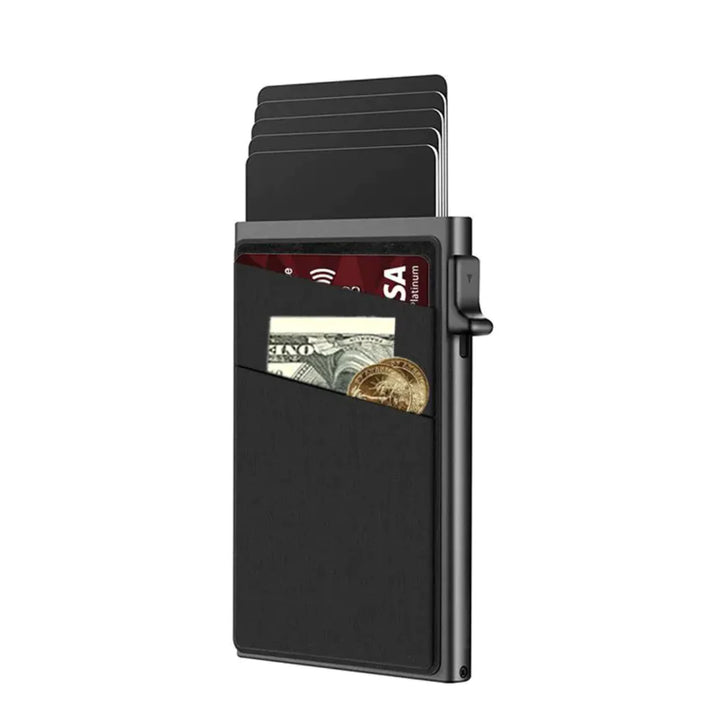 Lavender shop Simple Ultra-thin Protective Wallet Card Sleeve Black
Waterproof card sleeve
Easy-access card holder
Card sleeve for travel