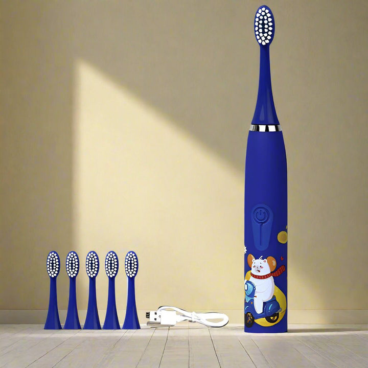 Lavender shop Smart Sonic Electric Toothbrush for Children Blue
Fun design children's electric toothbrush
Kid's sonic toothbrush with music
Electric toothbrush with app for kids