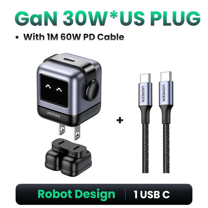 Lavender shop Ugreen Nexcode Robot Fast Charger 
Fast and safe robot charger
Ugreen Nexcode robot charger compatibility
Versatile robot charging solution