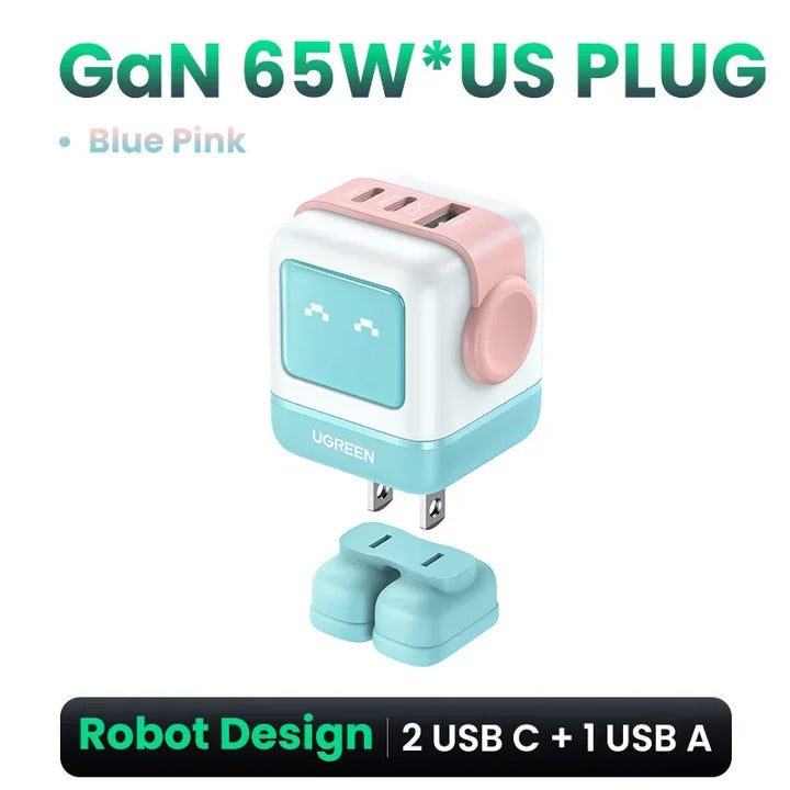 Lavender shop Ugreen Nexcode Robot Fast Charger Blue Pink 
Ugreen Nexcode charging accessory
Easy-to-use robot vacuum charger
Fast and safe robot charger