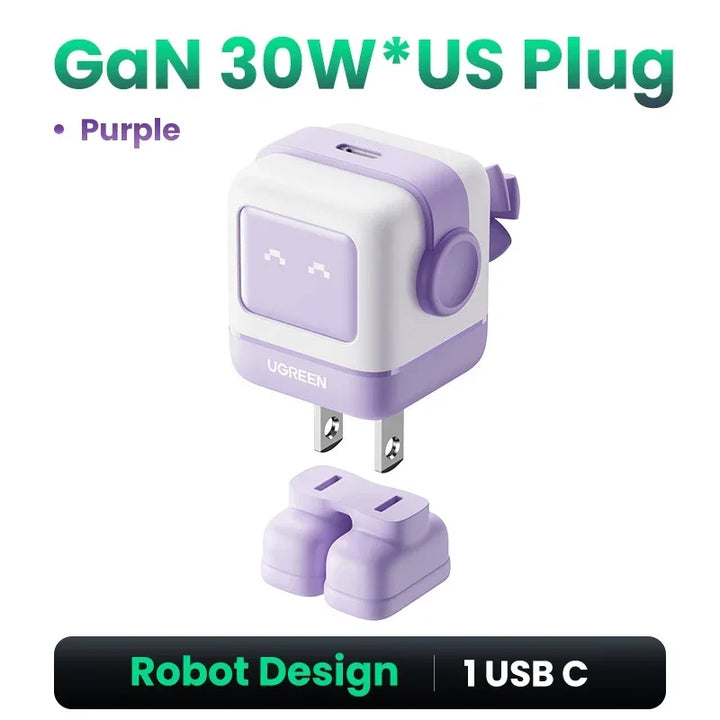 Lavender shop Ugreen Nexcode Robot Fast Charger Purple
Easy-to-use robot vacuum charger
Fast and safe robot charger
Ugreen Nexcode robot charger compatibility
