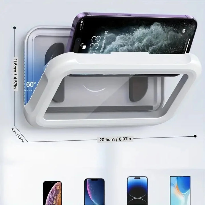 Lavender shop Waterproof Shower Phone Holder White
Shower wall phone holder
Waterproof phone case for shower
Touchscreen shower phone holder