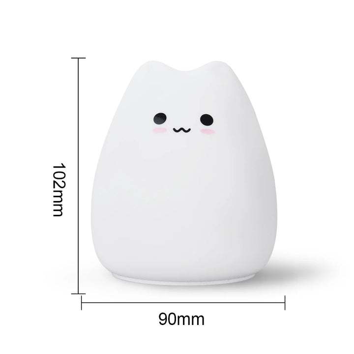 Silicone Cat Lamp Cute Animal Lamp
Soft silicone cat night light
Rechargeable silicone cat lamp
LED touch cat lamp