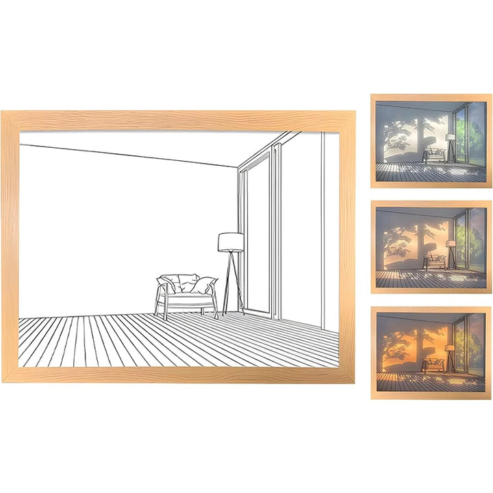 Wooden Frames and Structures  Shadow Box and 3D Art
Luminous wooden photo display
Personalized wooden picture night light
Decorative wooden photo night luminous frame