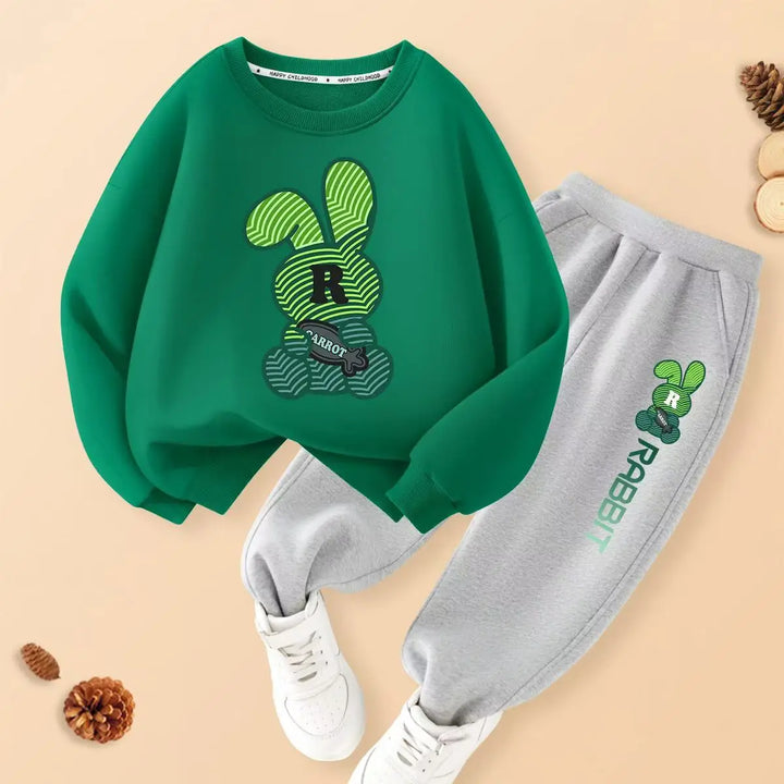 
2-piece kids outfit autumn
Boys casual tracksuit set
Kids cartoon printed clothing set
Children's autumn casual wear
Cotton polyester kids tracksuit
Boys 2-piece outfit for fall
