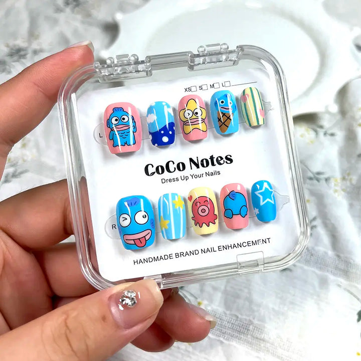 
Anime nail stickers for adults
Cute Stitch nail patches
Lilo & Stitch artificial nails
Wearable cartoon nails
Anime-themed fake nails
Crayon Shin Chan nail stickers
Hangyodon artificial nails set
Short ladder nail patches
Stitch manicure set for kids
Cute cartoon nail stickers
