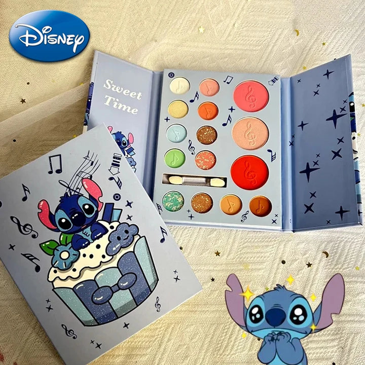 
Anime-themed makeup for Disney fans
15-color waterproof eyeshadow
Lilo & Stitch makeup gift set
Stitch makeup for birthday gifts
Disney makeup palette with glitter and pearl
Stitch cosmetics for kids and teenagers
