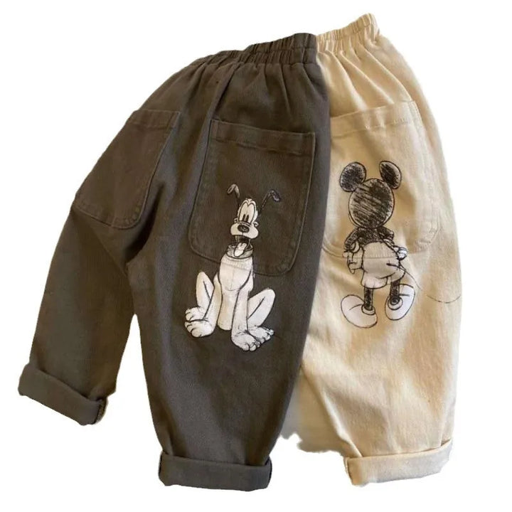 Mickey Mouse denim pants for boys
Baby boys cartoon denim pants
Kids Mickey Mouse embroidered trousers
Disney denim pants for children
Boys casual spring denim trousers
Loose fit harem pants for boys
Baby boys elastic waist pants
Boys sporty Mickey Mouse pants
Spring denim pants for baby boys
Mickey Mouse harem jeans for kids
